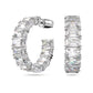 Clear Millenia Hoop Earrings