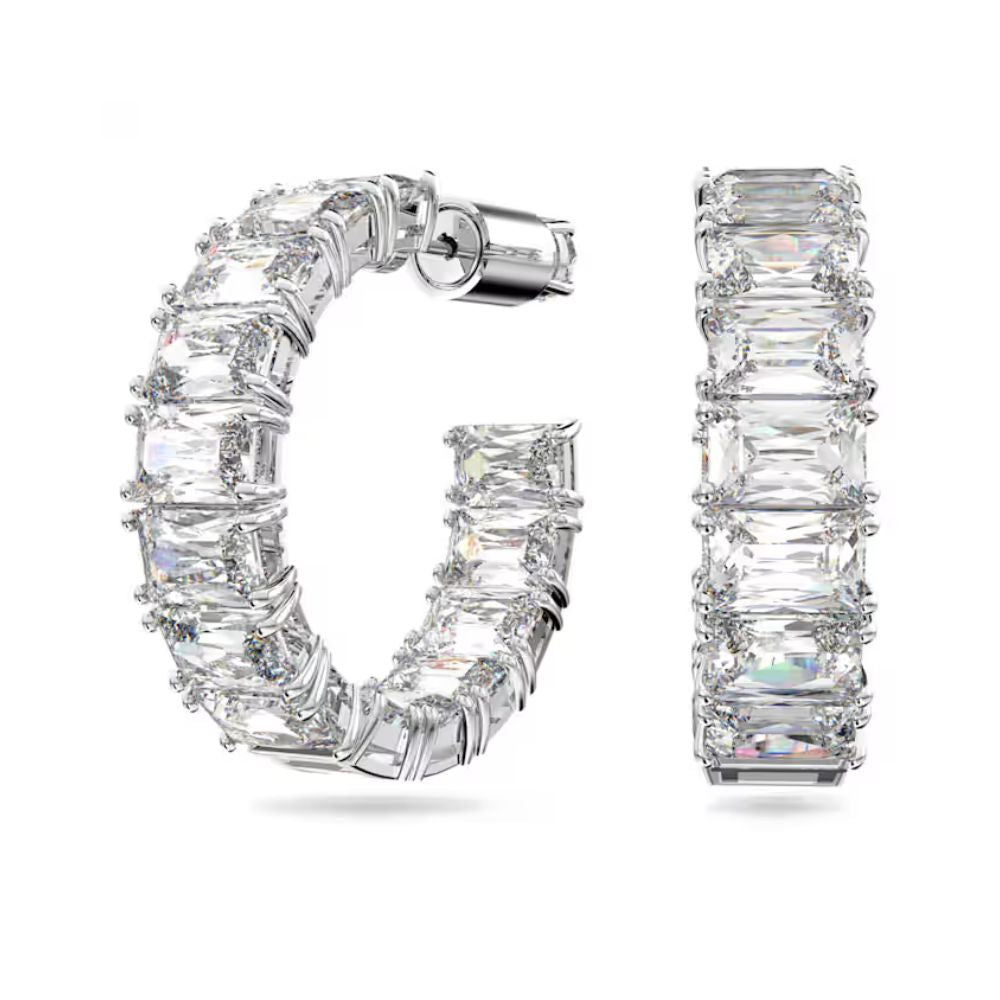 Clear Millenia Hoop Earrings