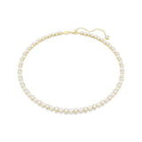 Matrix Pearl & Clear Stone Necklace