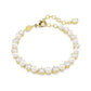 Matrix Pearl & Clear Stone Bracelet