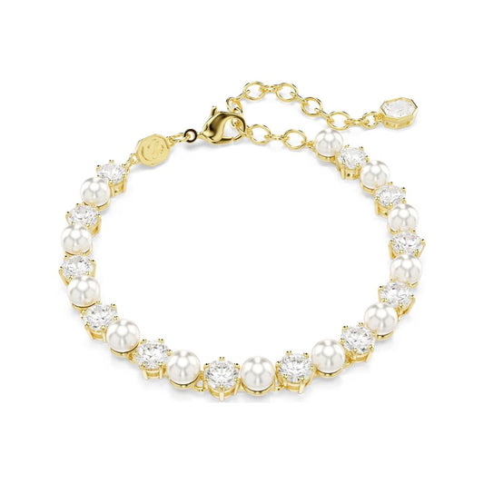 Matrix Pearl & Clear Stone Bracelet
