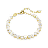 Matrix Pearl & Clear Stone Bracelet