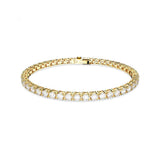 Matrix Yellow Gold Tone Tennis Bracelet