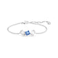 Swarovski Mesmera Three Stone Bracelet with Clear & Blue Stones
