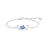 Swarovski Mesmera Three Stone Bracelet with Clear & Blue Stones