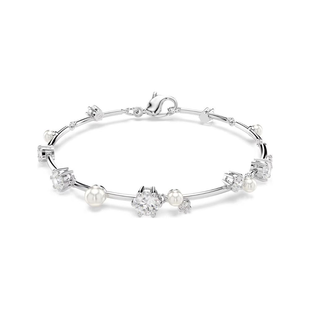 Constella Pearl & Clear Stone Bracelet
