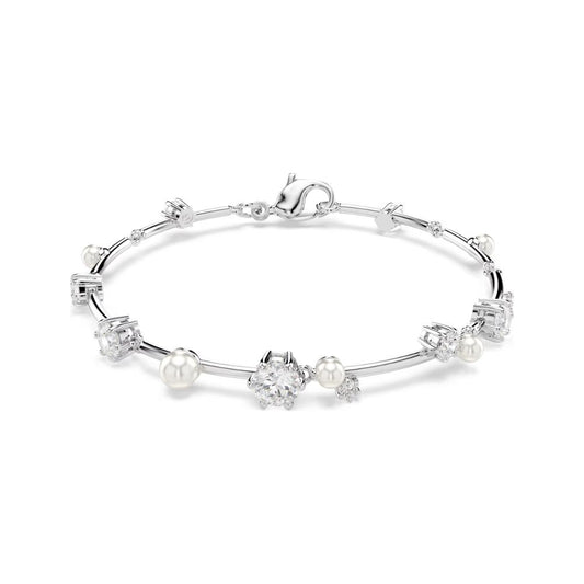 Constella Pearl & Clear Stone Bracelet