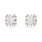 Stilla Yellow Gold Tone Clear Stud Earring