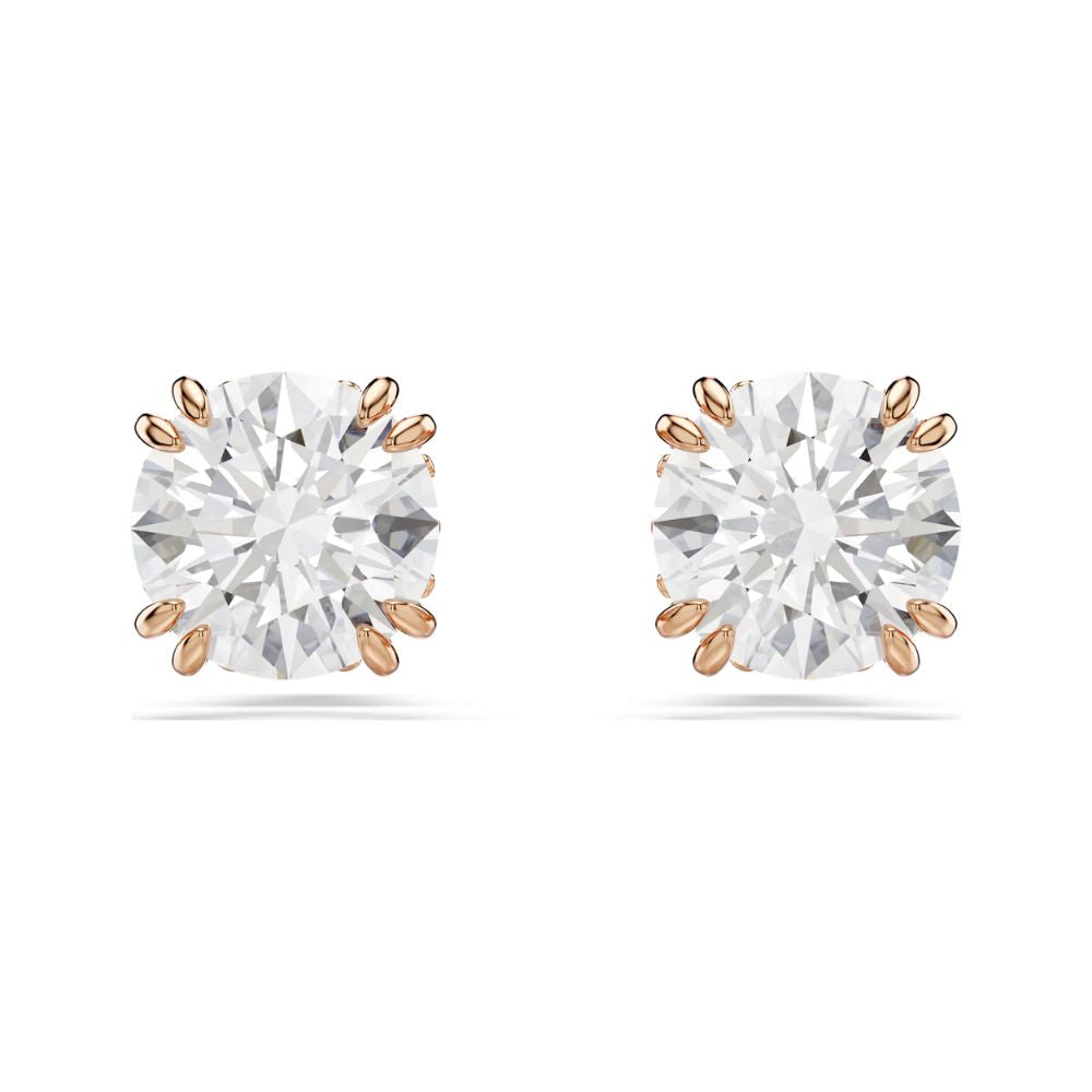 Stilla Yellow Gold Tone Clear Stud Earring