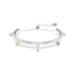 2026 Capsule Clear Tennis Bracelet with Multi Color Dangle Stones