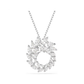 Mesmera Clear Stone Circular Pendant