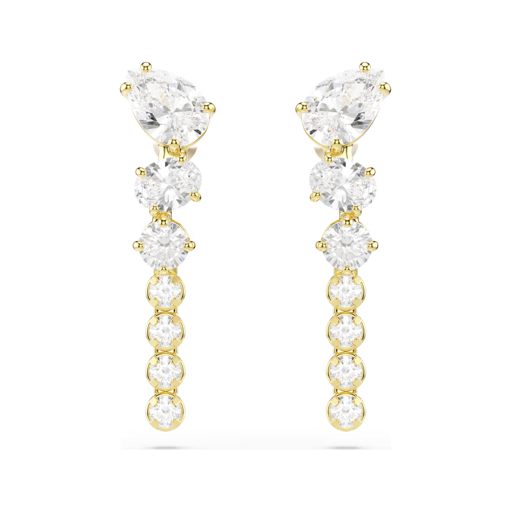 Mesmera Clear Stone Dangle Earrings