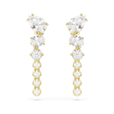 Mesmera Clear Stone Dangle Earrings