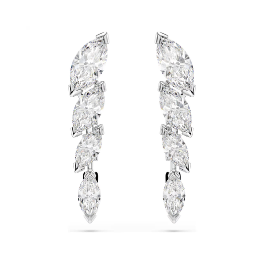 Mesmera Clear Stone Dangle Earrings