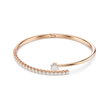 Matrix Rose Gold Tone Clear Stone Bangle