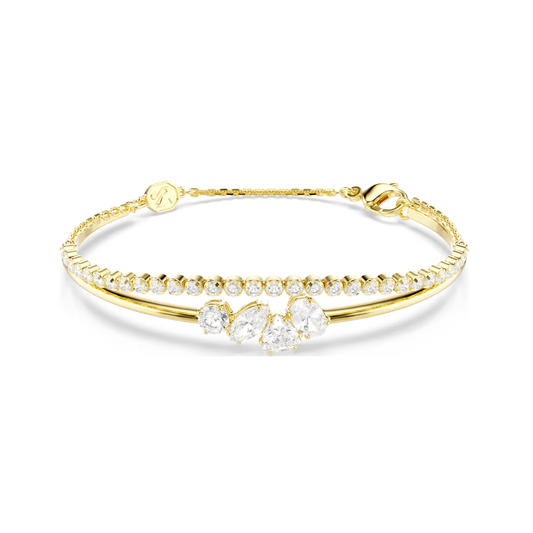 Mesmera Yellow Gold Double Strand Bangle