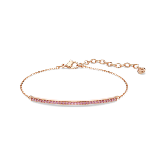 Only Rose Gold Tone Pink Stone Bracelet