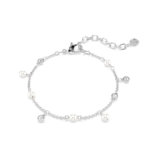 Imber Pearl & Clear Stone Bracelet