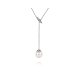 Sterling Silver Bujukan Pearl Y-Necklace