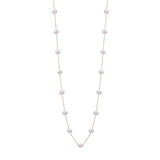 Akoya Pearl Station Necklace 18"