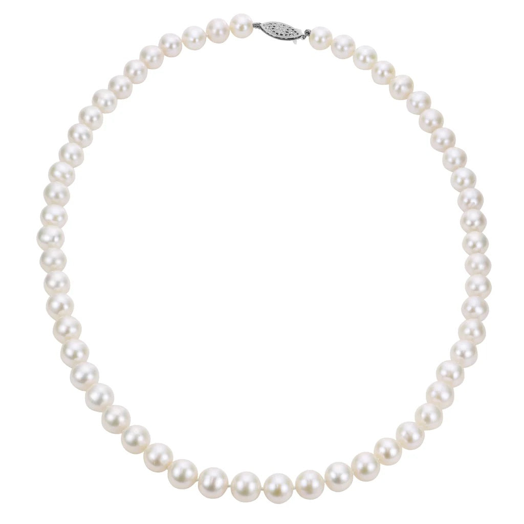 6-6.5mm "AA" Quality Freshwater Pearl Strand with 14k White Gold Clasp