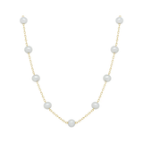 Fresh Water Cultured Pearl Station Necklace
