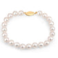 6 - 6.5mm "A" Quality Akoya Pearl Bracelet with 14K Yellow Gold Clasp