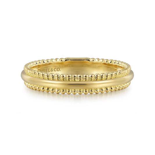 14K Yellow Gold Bujukan Stackable Band
