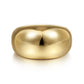14K Yellow Gold High Polished Domed Ring