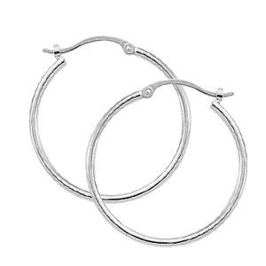 14K Thin Hoop Earrings