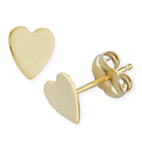 14K Gold Heart Earrings