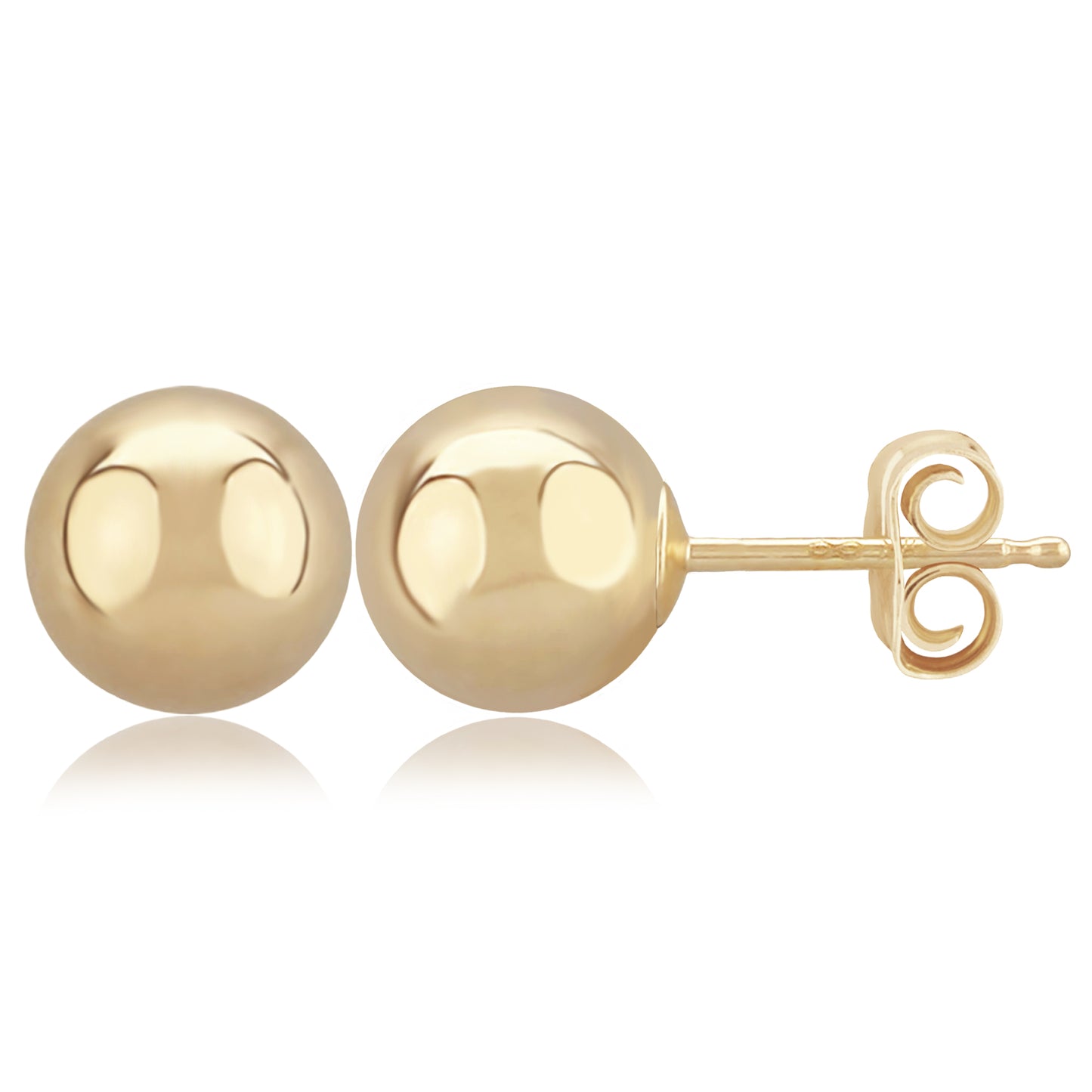 14K Ball Earrings