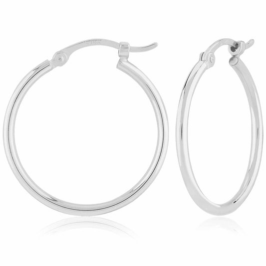 14K Thin Hoop Earrings