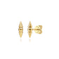 14K Yellow Gold Bujukan Bullet Ear Climber Earrings