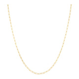 14K Paperclip Link Necklace 24"