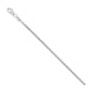14K White Gold Solid Dc Round Box Chain18"