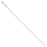14K White Gold Diamond Cut Wheat Chain