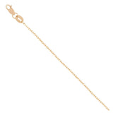 14K Diamond Cut Smashed Oval Cable Chain 18"