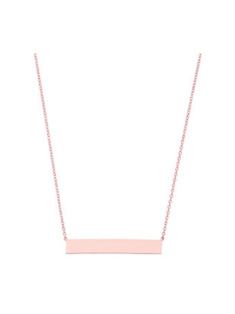 14K Bar Necklace