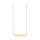 14K Yellow Gold Bar Necklace