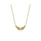 14K Yellow Gold Wing Pendant Necklace