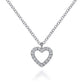 Open Heart Diamond Pendant