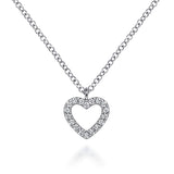 Open Heart Diamond Pendant