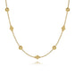 14K Yellow Gold Bujukan Bead Station Necklace