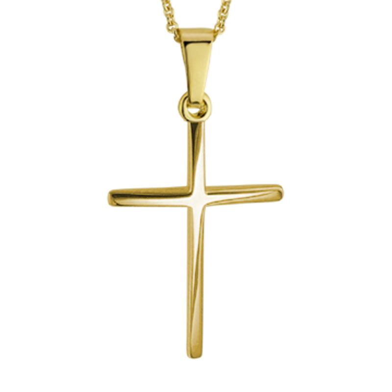 Artistry Limited 14K Yellow Gold Thin Cross Necklace