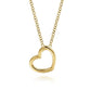 Tilted Heart Pendant Necklace