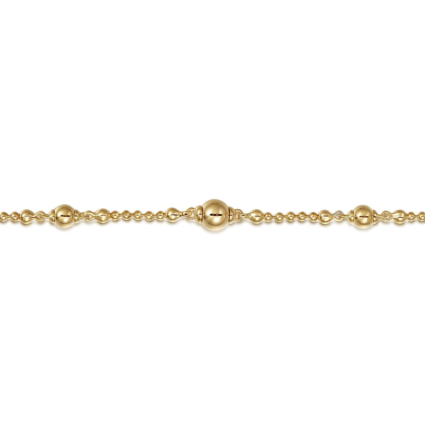 14K Yellow Gold Bujukan Bead Bracelet