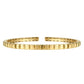 14K Yellow Gold Contemporary Gold Split Bangle