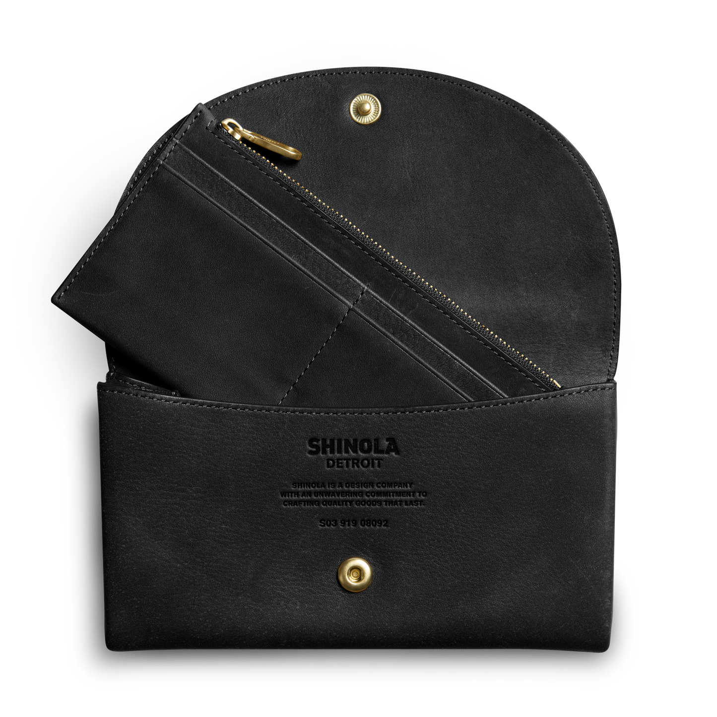 Shinola Birdy Large Snap Wallet