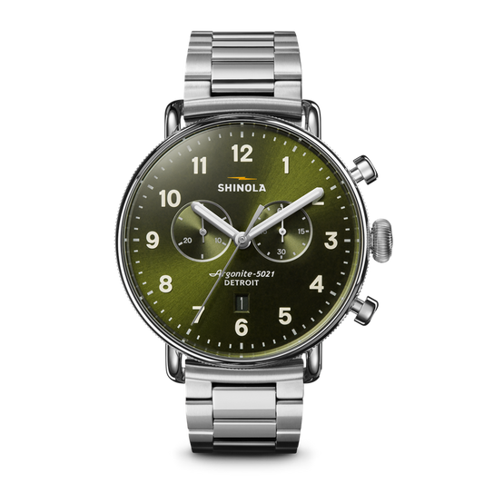 Shinola 43mm Canfield Chronograph Watch